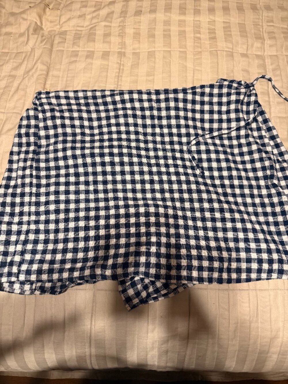 Old Navy Checked Skort with tie (KC Stock # 129)